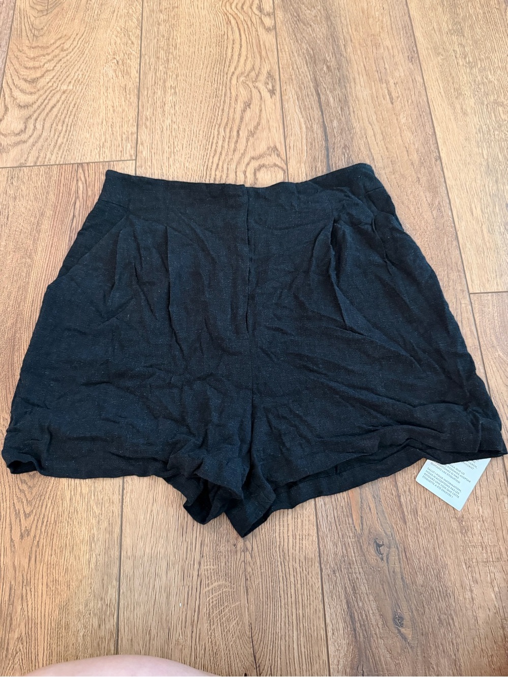ASOS Black High-Waist Casual Shorts